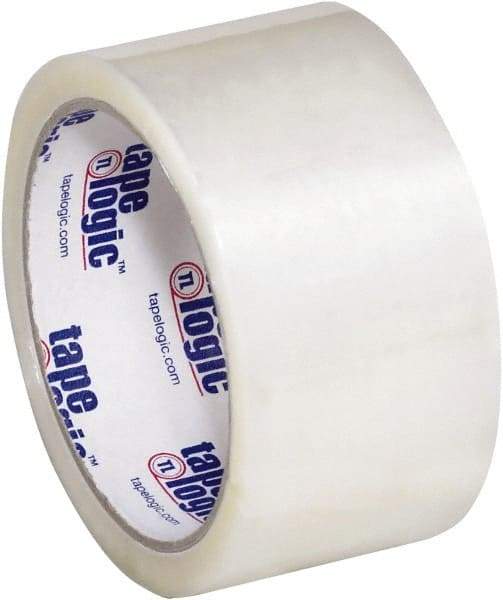 Tape Logic - 2" x 55 Yd Clear Hot Melt Adhesive Packaging Tape - Polypropylene Film Backing, 1.6 mil Thick, 26 Lb Tensile Strength - A1 Tooling