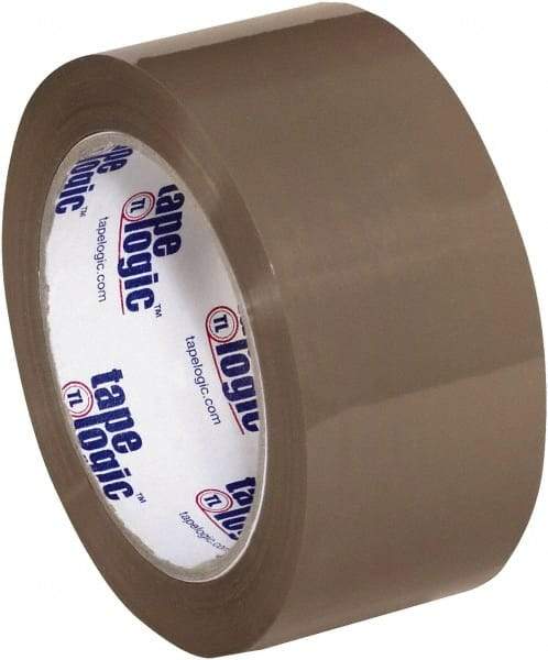 Tape Logic - 2" x 110 Yd Tan Hot Melt Adhesive Packaging Tape - Polypropylene Film Backing, 1.6 mil Thick, 26 Lb Tensile Strength - A1 Tooling