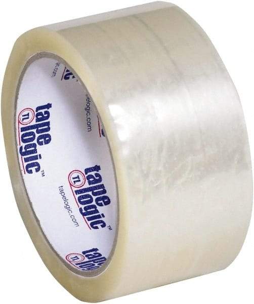 Tape Logic - 2" x 55 Yd Clear Hot Melt Adhesive Packaging Tape - Polypropylene Film Backing, 1.9 mil Thick, 22 Lb Tensile Strength - A1 Tooling