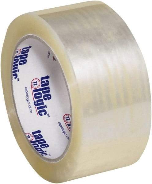 Tape Logic - 2" x 55 Yd Clear Hot Melt Adhesive Packaging Tape - Polypropylene Film Backing, 3 mil Thick, 45 Lb Tensile Strength - A1 Tooling