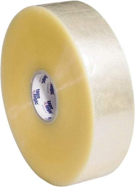 Tape Logic - 3" x 1,000 Yd Clear Hot Melt Adhesive Packaging Tape - Polypropylene Film Backing, 2.5 mil Thick, 36 Lb Tensile Strength - A1 Tooling