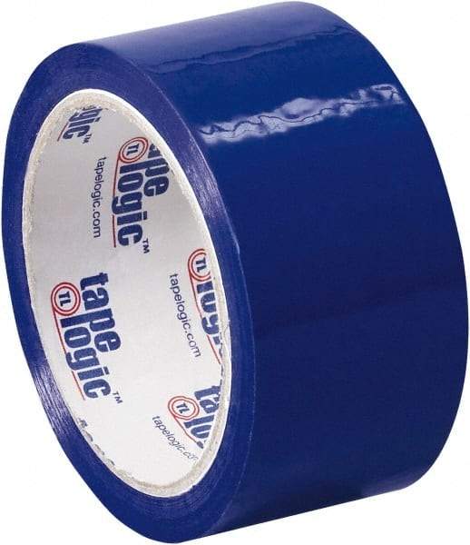 Tape Logic - 2" x 55 Yd Blue Acrylic Adhesive Packaging Tape - Polypropylene Film Backing, 2.2 mil Thick, 21.4 Lb Tensile Strength - A1 Tooling