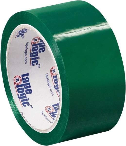 Tape Logic - 2" x 55 Yd Green Acrylic Adhesive Packaging Tape - Polypropylene Film Backing, 2.2 mil Thick, 21.4 Lb Tensile Strength - A1 Tooling