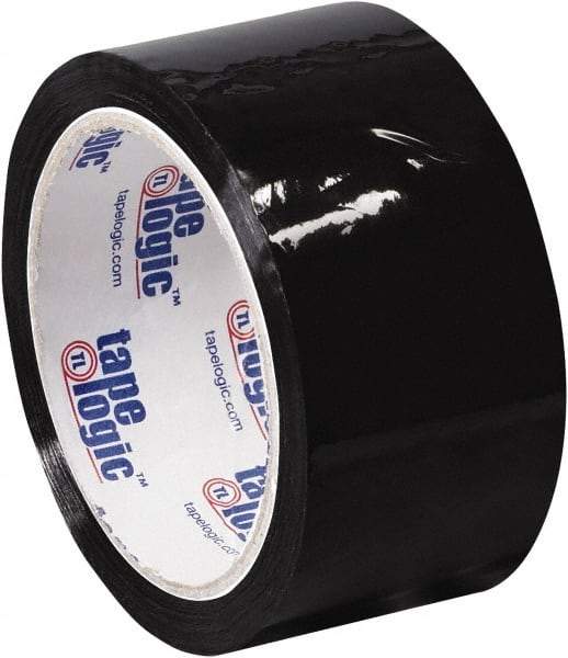 Tape Logic - 2" x 55 Yd Black Acrylic Adhesive Packaging Tape - Polypropylene Film Backing, 2.2 mil Thick, 21.4 Lb Tensile Strength - A1 Tooling