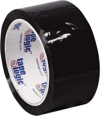 Tape Logic - 2" x 55 Yd Black Acrylic Adhesive Packaging Tape - Polypropylene Film Backing, 2.2 mil Thick, 21.4 Lb Tensile Strength - A1 Tooling