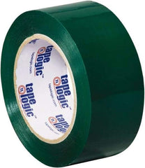 Tape Logic - 2" x 110 Yd Green Acrylic Adhesive Packaging Tape - Polypropylene Film Backing, 2.2 mil Thick, 21.4 Lb Tensile Strength - A1 Tooling