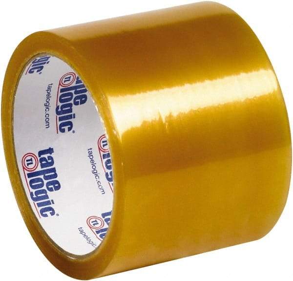 Tape Logic - 3" x 110 Yd Clear Rubber Adhesive Packaging Tape - Polypropylene Film Backing, 2.2 mil Thick - A1 Tooling