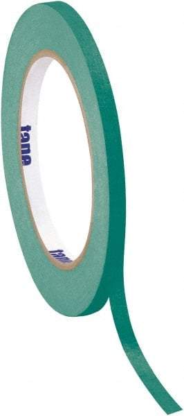 Tape Logic - 1/2" Wide x 60 Yd Long Green Crepe Paper Masking Tape - 4.9 mil Thick - A1 Tooling