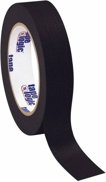 Tape Logic - 1" Wide x 60 Yd Long Black Crepe Paper Masking Tape - 4.9 mil Thick - A1 Tooling