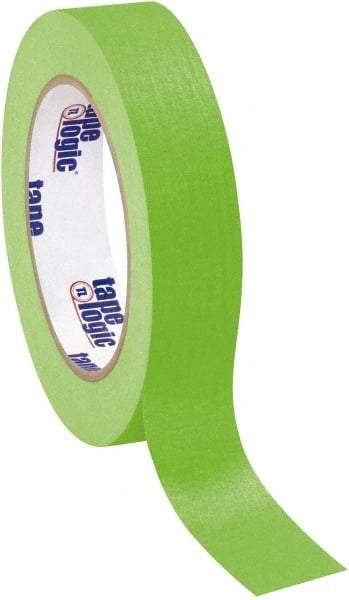 Tape Logic - 1" Wide x 60 Yd Long Green Crepe Paper Masking Tape - 4.9 mil Thick - A1 Tooling