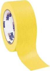 Tape Logic - 2" Wide x 60 Yd Long Yellow Crepe Paper Masking Tape - 4.9 mil Thick - A1 Tooling