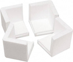 Made in USA - 3" Long x 3" Wide x 3" High x 3/4" Thick Corner - White, Roll - A1 Tooling