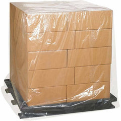 Made in USA - 34" Long x 48" Wide x 60" High Pallet Cover - Clear, Case, 50 Piece - A1 Tooling