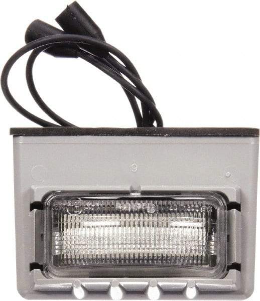 Truck-Lite - 2" Long, Clear LED License Light - 12 Volts, Includes LED Light, Bracket, Gasket - A1 Tooling