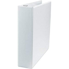 Universal One - 500 Sheet Capacity, 8-1/2 x 11", View Ring Binder - Polypropylene, White - A1 Tooling