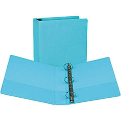 Samsill - 400 Sheet Capacity, 8-1/2 x 11", View Ring Binder - Vinyl Covered Chipboard, Turquoise - A1 Tooling