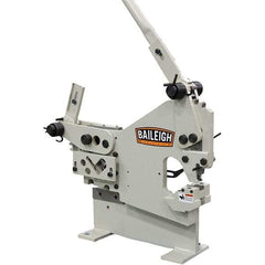 Baileigh - 6-1/4" Throat Depth, 16 Ton Punch Pressure, 5/16" Punch Capacity Ironworker - 39" Wide x 26" High x 16" Deep - A1 Tooling