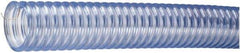 Kuriyama of America - 4" ID x 4.72" OD, 35 Max psi, 28 In. Hg, Dry Material Handling & Transfer Hose - PVC with Grounding Wire, -4 to 150°F, 10" Bend Radius, 100' Coil Length, Transparent - A1 Tooling