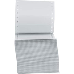 UNIVERSAL - 5" Long, White Paper Shipping Label - For Dot Matrix Printers - A1 Tooling