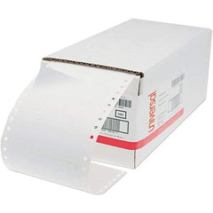 UNIVERSAL - 6" Long, White Paper Shipping Label - For Dot Matrix Printers - A1 Tooling