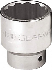 GearWrench - 1-3/4", 3/4" Drive, Standard Hand Socket - 12 Points, 2-19/32" OAL, Alloy Steel, Chrome Finish - A1 Tooling