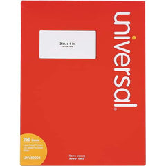 UNIVERSAL - 4" Long, White Paper Laser Label - For Inkjet Printers, Laser Printers - A1 Tooling