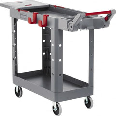 Rubbermaid - 500 Lb Capacity, 17-3/4" Wide x 46-3/16" Long x 36" High Heavy Duty Utility Cart - 2 Shelf, 12 Slot, Structural Foam - A1 Tooling