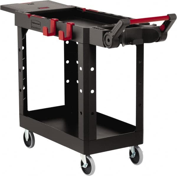 Rubbermaid - 500 Lb Capacity, 17-3/4" Wide x 46-3/16" Long x 36" High Heavy Duty Utility Cart - 2 Shelf, 12 Slot, Structural Foam - A1 Tooling