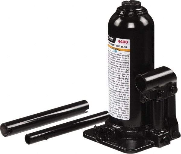 Sunex Tools - 6 Ton Capacity Bottle Jack - 8.3" to 16.3" High, 4.8" Long x 4.53" Wide Base - A1 Tooling