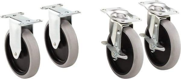 Rubbermaid - 5-11/16" Long x 2-9/16" Wide x 5-13/16" High, Cart Replacement Casters - Use with RCP Heavy Duty Adaptable Carts (1997206, 1997207, 1997208, 1997209). - A1 Tooling