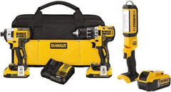 DeWALT - 20 Volt Cordless Tool Combination Kit - Includes Brushless Compact Drill/Driver & Impact Driver, Lithium-Ion Battery Included - A1 Tooling