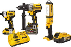 DeWALT - 20 Volt Cordless Tool Combination Kit - Includes Brushless Compact Hammer Drill & Impact Driver, Lithium-Ion Battery Included - A1 Tooling