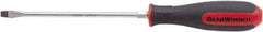 GearWrench - 3/8" Blade Width, 13.14" OAL Slotted Screwdriver - 8" Blade Length, Round Shank, Acetate with Rubber Grip Handle - A1 Tooling