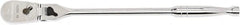 GearWrench - 1/2" Drive Pear Head Ratchet - Full Polish Chrome Finish, 17" OAL, 84 Gear Teeth, Full Polished Handle, Locking Flex Head - A1 Tooling