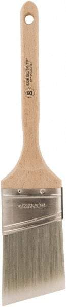 Wooster Brush - 2-1/2" Oval/Angle Polyester Angular Brush - 2-15/16" Bristle Length, 6-1/2" Wood Fluted Handle - A1 Tooling