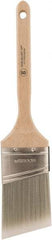 Wooster Brush - 2-1/2" Oval/Angle Polyester Angular Brush - 2-15/16" Bristle Length, 6-1/2" Wood Fluted Handle - A1 Tooling