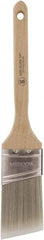 Wooster Brush - 2" Oval/Angle Polyester Angular Brush - 2-11/16" Bristle Length, 6-3/8" Wood Fluted Handle - A1 Tooling