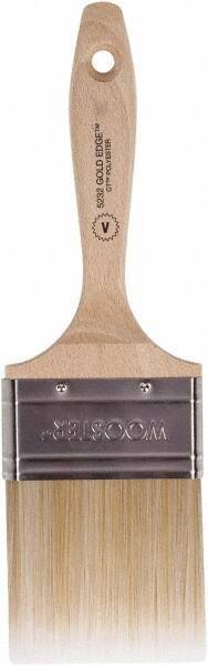 Wooster Brush - 3" Flat Polyester Varnish Brush - 2-15/16" Bristle Length, 5-9/16" Wood Beavertail Handle - A1 Tooling