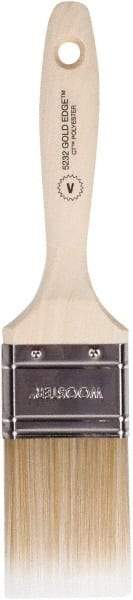 Wooster Brush - 2" Flat Polyester Varnish Brush - 2-11/16" Bristle Length, 4-9/16" Wood Beavertail Handle - A1 Tooling