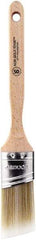 Wooster Brush - 1-1/2" Oval/Angle Polyester Angular Brush - 2-7/16" Bristle Length, 6-1/8" Wood Fluted Handle - A1 Tooling