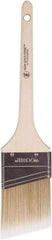 Wooster Brush - 2-1/2" Angled Polyester Angular Brush - 2-11/16" Bristle Length, 6-1/2" Wood Fluted Handle - A1 Tooling