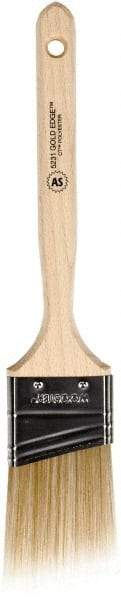 Wooster Brush - 2" Angled Polyester Angular Brush - 2-11/16" Bristle Length, 6-9/16" Wood Fluted Handle - A1 Tooling