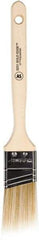 Wooster Brush - 1-1/2" Angled Polyester Angular Brush - 2-7/16" Bristle Length, 6-1/4" Wood Fluted Handle - A1 Tooling