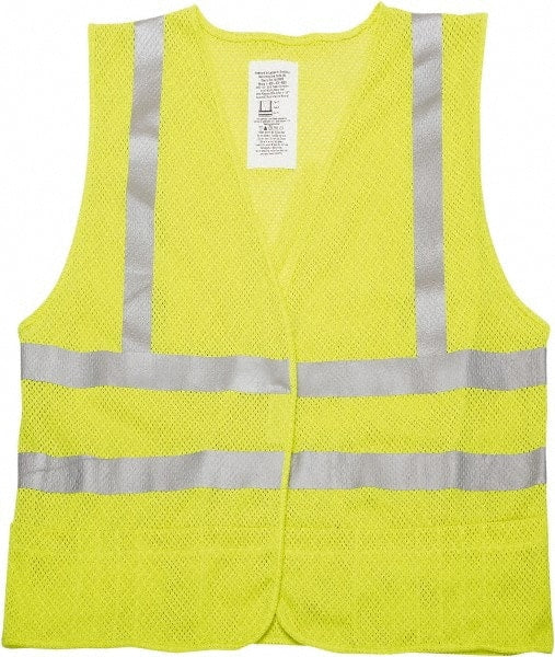 Ability One - Size L Yellow Mesh Public Safety High Visibility Vest - A1 Tooling