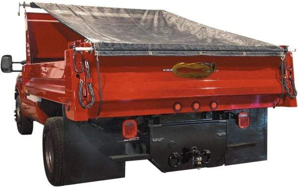 Buyers Products - Aluminum Manual Dump Tarp - 6.4" Long, Silver, For Use with Dumps up to 102" Wide - A1 Tooling