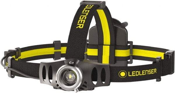 LED LENSER - White LED Bulb, 200 Lumens, Hands-free Flashlight - Black, Yellow Plastic Body, 3 AAA NiMH Batteries Included - A1 Tooling