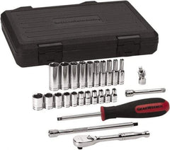 GearWrench - 26 Piece 1/4" Drive Standard Deep Socket Set - 6 Points, 5/32 to 9/16", Inch Measurement Standard - A1 Tooling