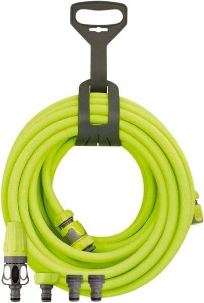 Legacy - 1/2" ID x 0.74" OD 4' Long Lead-In Whip Hose - MNPT Swivel x MNPT Ends, 300 Working psi, -40 to 140°F, 1/2" Fitting, Green - A1 Tooling