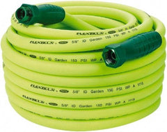 Legacy - 75' Long Garden Hose - 5/8" Diam, 3/4" GHT, Hybrid Polymer, 150 psi, All Season, Green - A1 Tooling