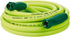 Legacy - 25' Long Garden Hose - 5/8" Diam, 3/4" GHT, Hybrid Polymer, 150 psi, All Season, Green - A1 Tooling